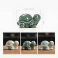 thumbnail image 6 of sunsanly Turtle Ornament Ceramic Turtle Tea Pet Figurine Smooth Touch Turtle Statue for Home Office Party Decoration, 6 of 8