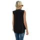 thumbnail image 3 of Txlixc - Camiseta sin mangas para mujer, color sólido para adultos, con ribete de encaje, sin mangas, con cuello en V, chaleco suelto Txlixc Moda, 3 of 4