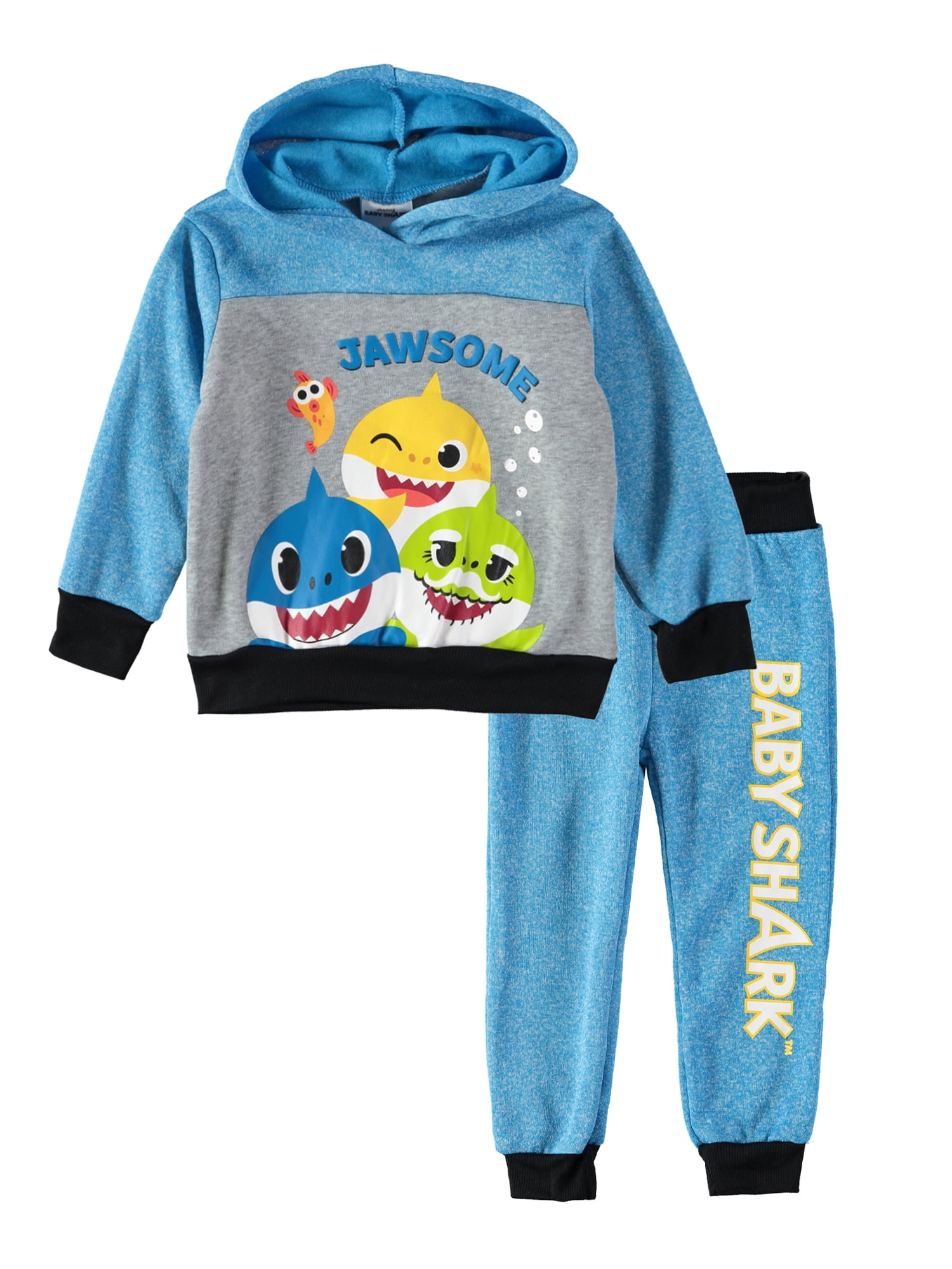 Baby Shark - Baby Shark Toddler Boy Hoodie Sweatshirt & Jogger Pant