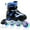 Blue, variant on JZY Youth Inline Skates with 8 Glowing Light-Up Wheels,Durable Aluminum Frame for Beginners,For Boys & Girls Ages 5-12,For Indoor and Outdoor Skating