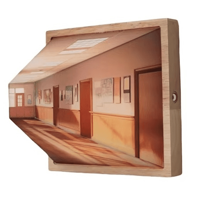 3D Stereoscopic Visual Wall Lamp Bedside Decorative Lamps Scene 3D Effect Color Changing DIY Wall Lamps A