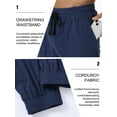 thumbnail image 6 of Taigaofy Mens Sweatpants Elastic Waist Drawstring Baggy Tapered Pants With Pockets Navy L, 6 of 7