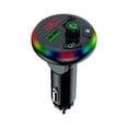 thumbnail image 2 of Bluetooth Transmitter for Car, 7 Color LED Car Adapter with 5V/3.1A USB Charging, Hands-Free Car Kit, Music Streaming, Voice Notification, Compatible with 12V-24V Vehicles, 2 of 9