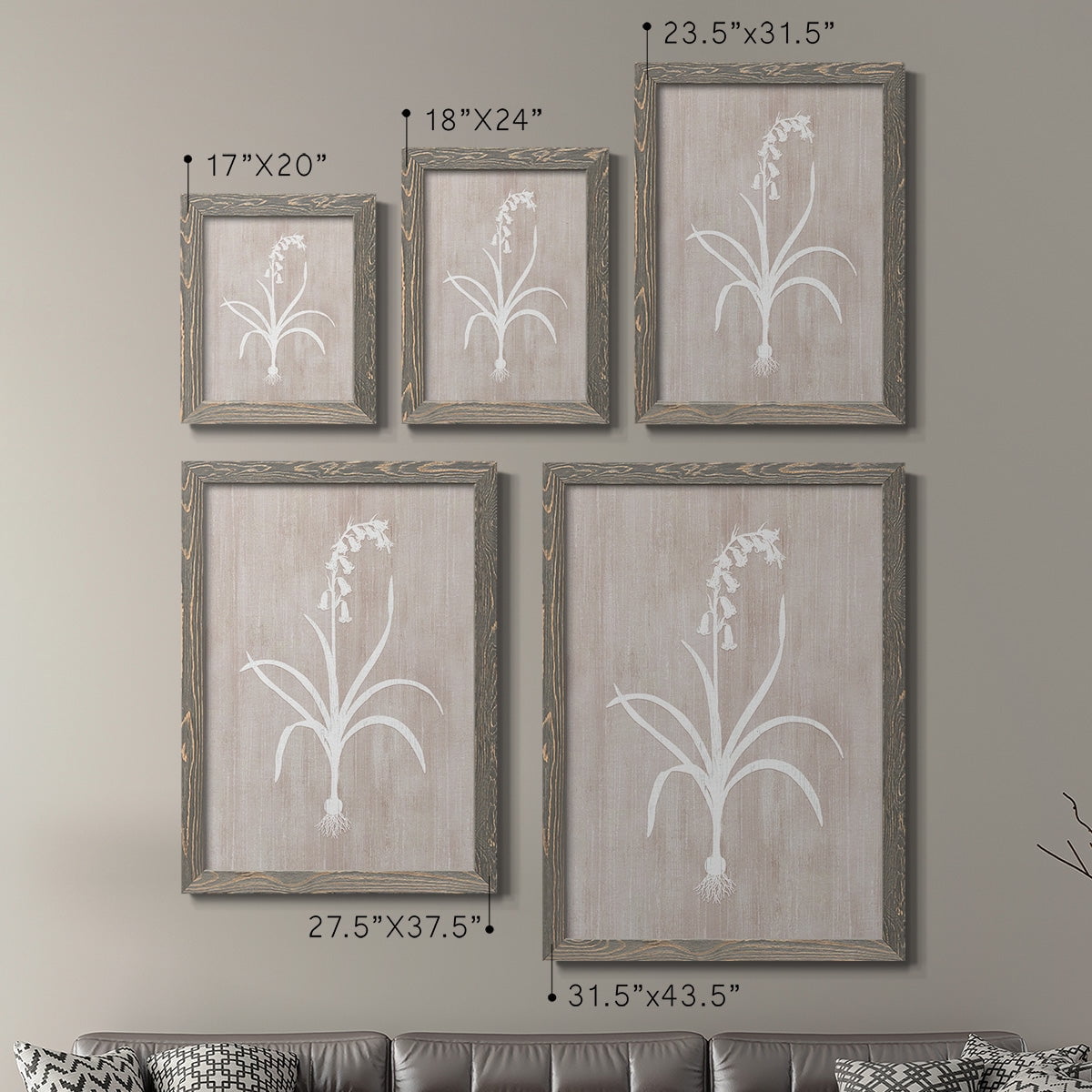 Botany Beauty I - Premium Framed Canvas 2 Piece Set - Ready to Hang