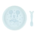 thumbnail image 1 of Juego de platos y cucharas Bumkins Disney Baby Mickey Mouse de silicona, 1 of 7