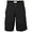 BLACK, variant on Men's Casual Twill Cargo Shorts with Belt