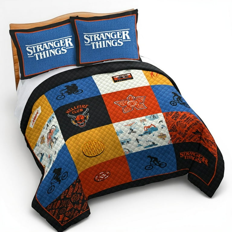 Netflix, Stranger Things Nostalgia Kids 3 Piece Multicolor Quilt