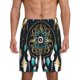 thumbnail image 1 of Balery Boho Dreamcatcher Pantalones cortos de pijama de punto de algodón para hombre con cinturilla y bolsillos-XX-Large, 1 of 6
