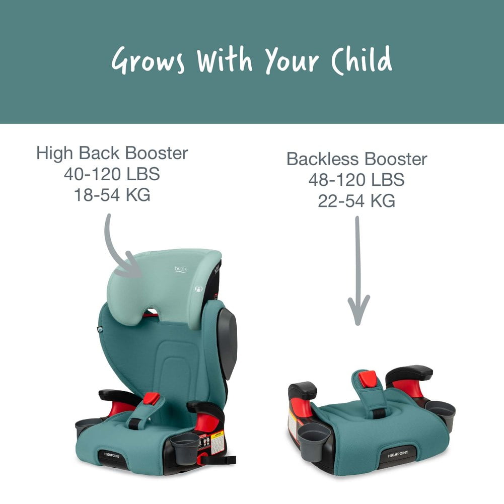High back booster to backless booster online