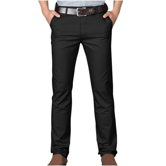 OUSITAID Sales Today Clearance Mens Dress Pants Big and Tall Men‘s Classic-Fit Wrinkle-Resistant Flat-Front Chino Pant Casual Business Skinny Stretch Pants Golf Pants