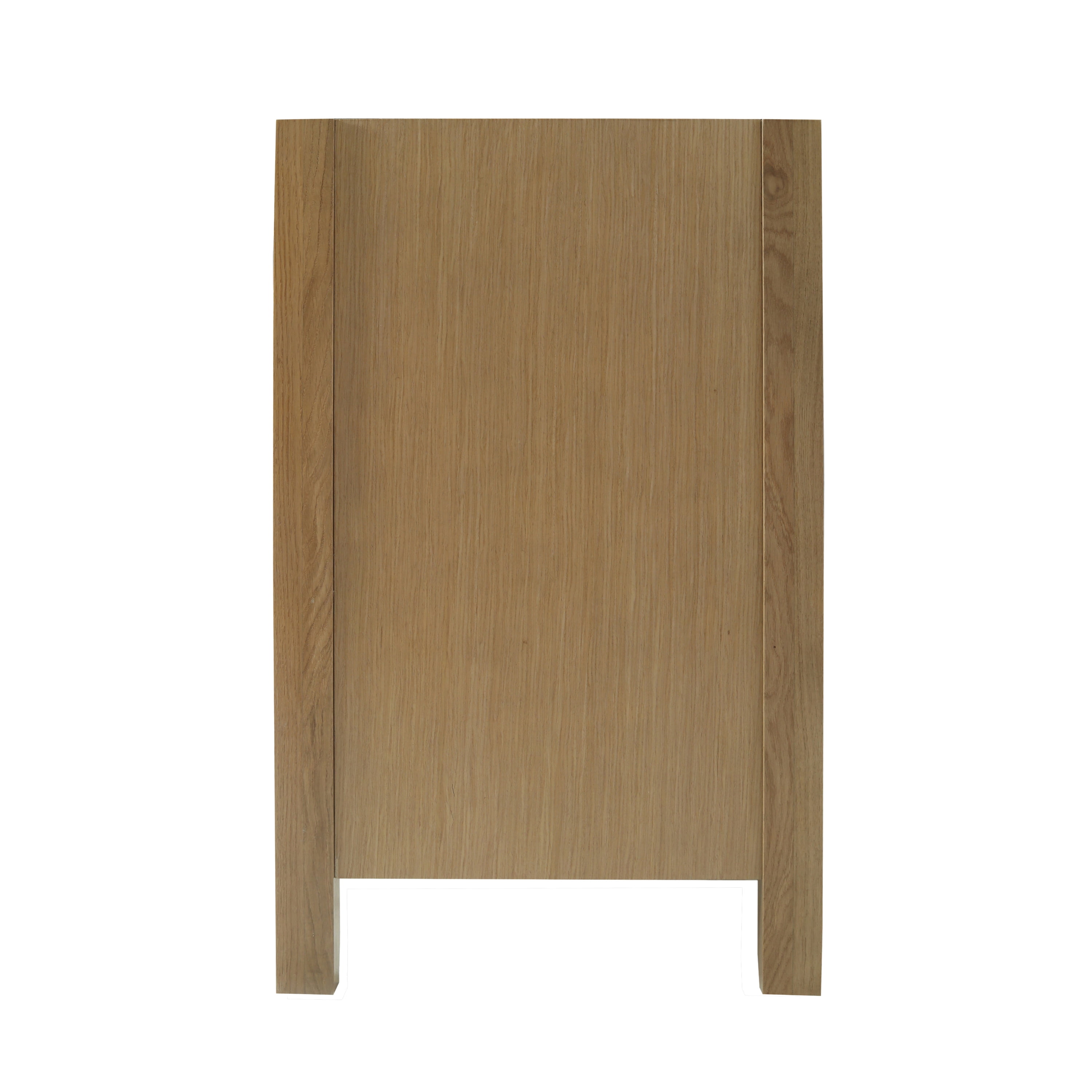 Design House Dawson 36-Inch Bathroom Vanity Cabinet, Fully Assembled, 2-Door 2-Drawer Freestanding, Comfort Height 34 in., Riffed Oak, Matte Black Hardware, 228437-ROAK-FA