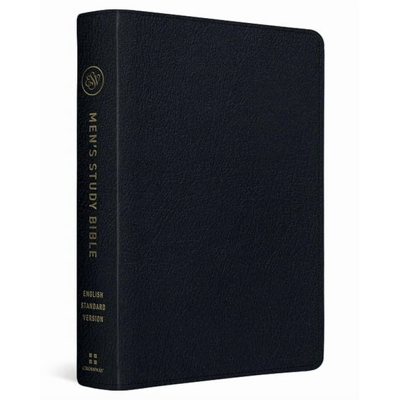 ESV Men's Study Bible (Genuine Leather, Black), (Hardcover)