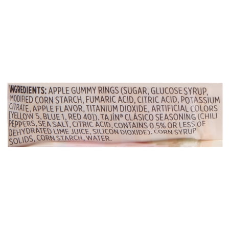 SNAK CLUB MILD TAJIN CHILI & LIME SEASONED APPLE RINGS SNAK SIZE 2.5 OZ