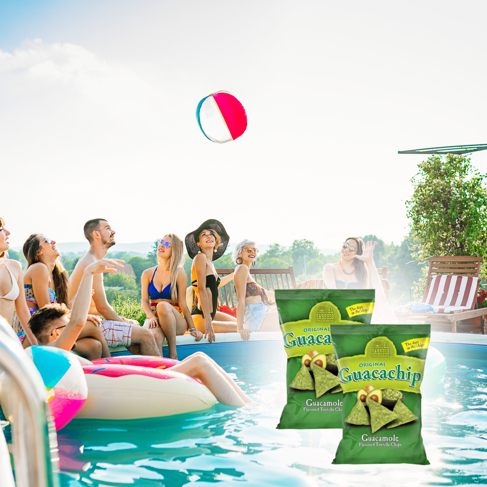 El Saboroso Guacachip Guacamole-Flavored Tortilla Chips (5 oz., 6-pack)