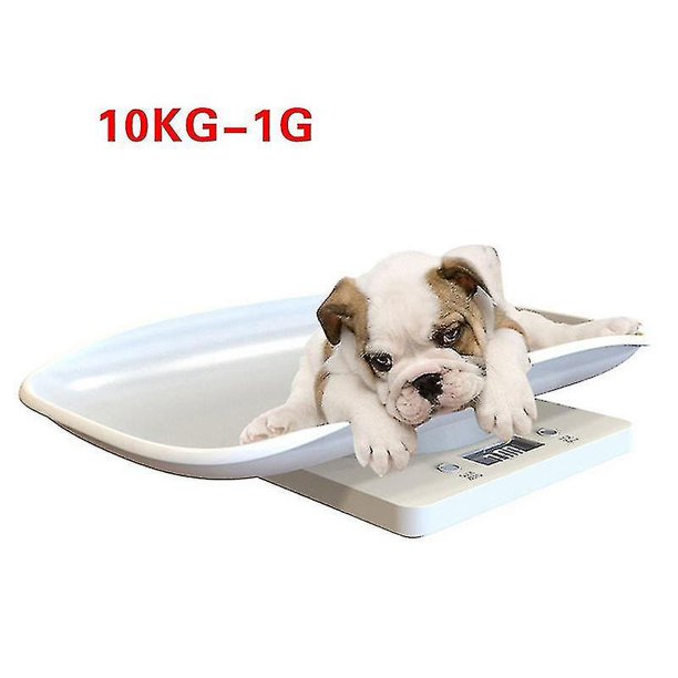 Báscula digital para mascotas de 10 kg, medida de crecimiento de animales bebés