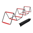thumbnail image 3 of hengtong Agility Ladder Foldable Staircase Flexible Jumping Hurdles Improves Coordination Red, 3 of 8