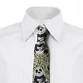 thumbnail image 3 of Men's Tie, Animals Bamboo Herbs, 3.7", Pale Khaki Slate Blue, by Ambesonne, 3 of 4