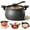 Black, variant on Multifunctional Large Capacity Non-stick Pressure Cooker, 8QT Micro Pressure Cooker Pot with Anti-Scalding Handle & Visual Glass Lid for Home Cooking Sear & Saute (Black)