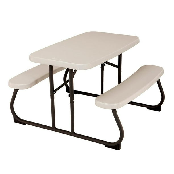 Mesa de Picnic Lifetime con Bancas para Niños Beige