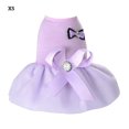 thumbnail image 3 of Greeniant Ropa para mascotas Bowknot chaleco gasa vestido disfraz regalo Ropa para mascotas Violeta XS Greeniant PT000262-31, 3 of 6