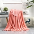 thumbnail image 2 of Xuniizn Soft Blankets, Throw Blanket for Couch, Flannel Sherpa Blanket Fleece Blanket for Adults, Cozy, Plush, Thicken, Reversible, Machine Washable, Rose Gold, 2 of 4