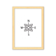 thumbnail image 1 of Dirección de línea Cuadro de madera decorativa marco de casa A4, 1 of 3