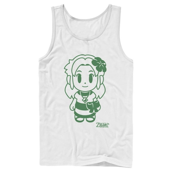 Men's Nintendo Legend of Zelda Link's Awakening Sleek Marin Avatar  Tank Top White 2X Large