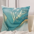thumbnail image 5 of 2pcs Green ink pattern abstract pillow cover - style3, 5 of 5