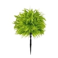 thumbnail image 3 of 19 inch Green Artificial Potted Plant, Plastic Outdoor Garden Faux Ground Cover Arrangement, No Maintenance Required, 3 of 7