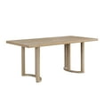 thumbnail image 2 of Christopher Knight Home 69" Modern Rectangular Dining Table, U-Shaped Trestle Base, Solid Wood, Seats 6, Light Ash, 2 of 7