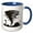 Blue/White, variant on 3drose, Monochrome Illustration of a Tornado, 15oz Mug