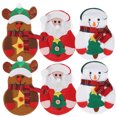 thumbnail image 5 of HINTRMENT 6Pcs Santa Silverware Holders for Holiday Dinner Table Decoration 3.94 x 0.39 x 5.5 In, 5 of 8