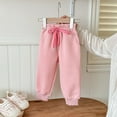 thumbnail image 2 of Cute Pants for Girls 10-12 Preppy Boys Girls Long Bloomers Soft Cotton Summer Pants Kids Solid Elastic Waist Harem Pants Basic Joggers Lounge Trousers, 2 of 4