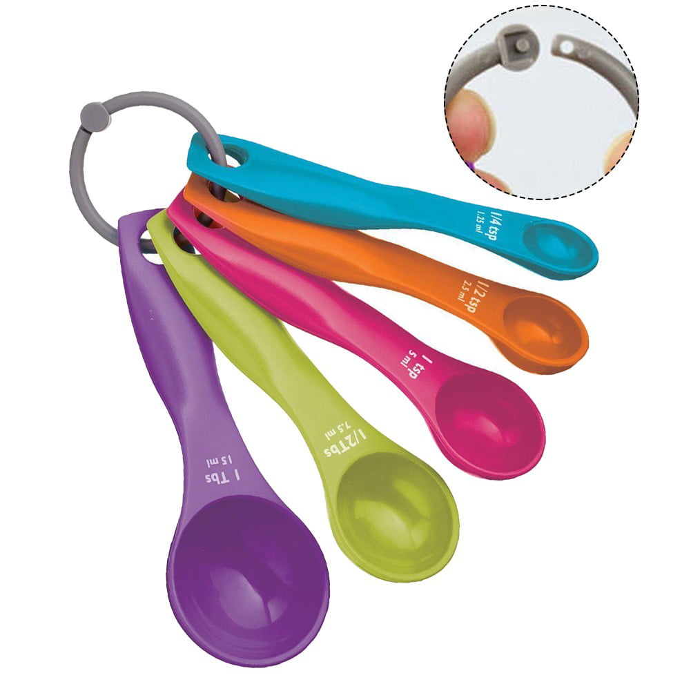5pcs/set Measuring Spoons Colorful Plastic Measure Spoon Useful Sugar Cake Baking  Spoon Kitchen Baking Measuring Tools - Price history & Review, AliExpress  Seller - ON MY Store