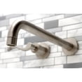 thumbnail image 3 of Kingston Brass KS8058DFL NuWave Two-Handle Wall Mount Roman Tub Faucet, Brushed Nickel, 3 of 7