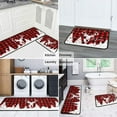 thumbnail image 4 of Christmas Tree Reindeer Kitchen Rug Set,Buffalo Plaid Snowflake Xmas Winter Holiday Runner Rugs with Rubber Backing,Let It Snow Decor for Home Kitchen,Throw Rugs Washable for Kitchen Sink,Red, 4 of 5