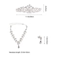 thumbnail image 2 of KAKOWELY Bridal Wedding Jewelry Set Rhinestone Tiara Necklace Earrings,4.49"X5.12"X1.97", 2 of 4