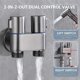 thumbnail image 1 of Mini Multi-Function Faucet Brass 1 Into 2 Out Dual Control Washing Machine Chrome Tap for Washing Ma, 1 of 5