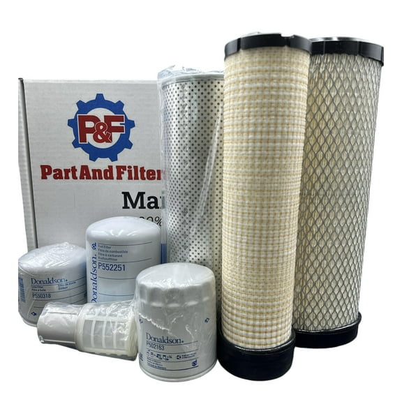 P&F Filter Kit For Takeuchi TL8R2 Track Loaders With V3307 Eng.