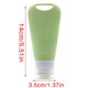 thumbnail image 3 of 90ml Silicone Travel Bottle Conical Cosmetic Storage Refillable Lotion Bottle Shower Gel Shampoo Empty Container turmeric, 3 of 4