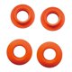 thumbnail image 5 of 4 anillos de goteo para remo de kayak, antideslizantes, de PVC, prácticos y de fácil instalación. Naranja, 5 of 9