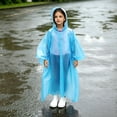 thumbnail image 5 of Mifsaly Kids Disposable Rain Poncho Boys Girls Oversized Waterproof Hooded Rain Coat Lightweight Hiking Outdoor Play Rain Jacket, 5 of 6