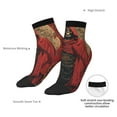 thumbnail image 6 of Naloa Vintage Rose Scepter Skull Ankle Socks for Women Non Slip Socks No Show Socks Classic Low Cut Casual Socks Casual Socks, 6 of 7