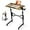 Brown, variant on Small Standing Desk with Wheels, Portable Treadmill Desk, Rolling Desk Adjustable Height for Laptop, Mobile Standing Table for Walking Pad, Bedside Table