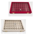 thumbnail image 3 of Lints Jewelry Organizer Large Capacity Storage Box Tray Necklace Lints Large Rings Holder with Lid for Home Travel Multifunction Case Grey, 3 of 9