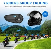 EJEAS 7 Rider Bluetooth Intercom لدراجة نارية Helmet 2 pak