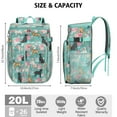 thumbnail image 3 of Travel Cooler Bag - Labrador Dogs with Flowers Camping Beer Cooler Backpack with Bottle Opener- Waterproof Insulated Picnic Backpacks - Cooler Bag for Beach, 3 of 6