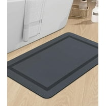 Bathroom Mat Rugs Large 48x24, Ultra Thin Magic Mat Bathroom Rug Non Slip Bath Rugs Quick Dry Absorbent Bath Mats for Bathroom Floor, (Dark Green, 48"x24")