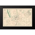 thumbnail image 2 of Bien 14x10 Black Modern Framed Museum Art Print Titled - Defenses Forts 8 Views - Bien 1894, 2 of 5