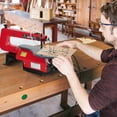thumbnail image 2 of 16 inch Scroll Saw Variable Speed 400-1600 SPM with Tilting Table, LED Work Light Dust Port for Precision Woodworking Crafts, Red+Black, With/Without Light, 2 of 6